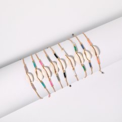 Gold Neon pink mušla