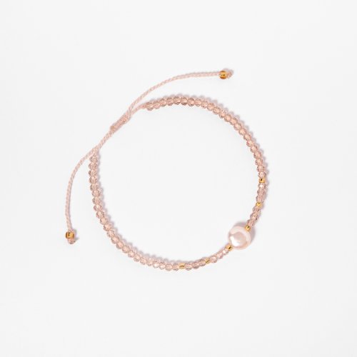 Real Bali Pearl narámoček light gold