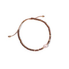 Real Bali Pearl narámoček  gold brown