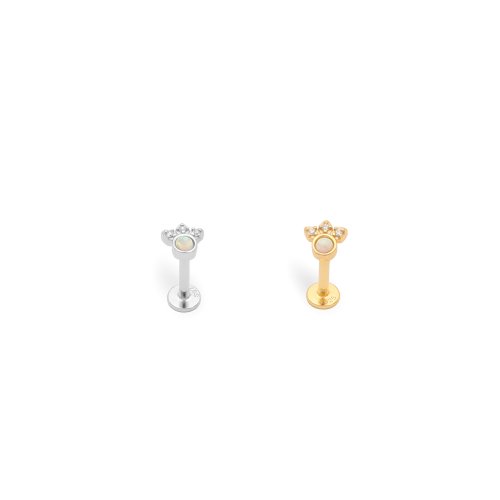 Pearl Crown Labret - materiál: Zlato