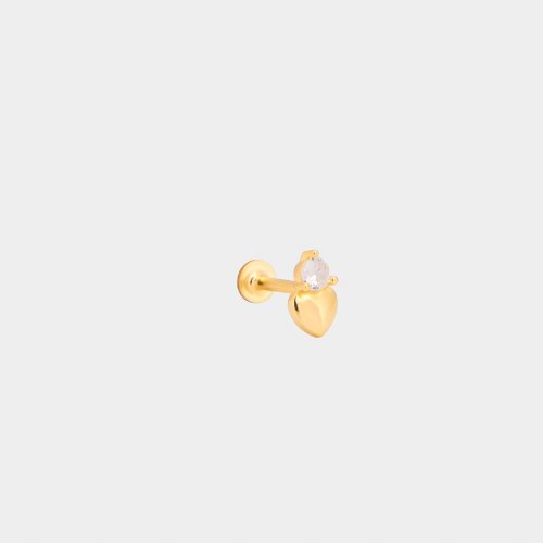 Labret Heart Zirkon